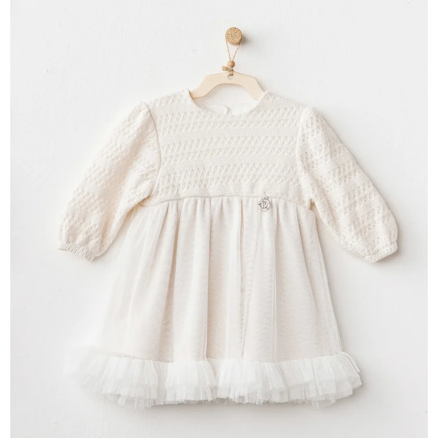 Andywawa Wawa Exclusive Elbise, Ekru