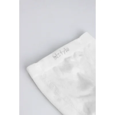 Bistyle Düz Külotlu Çorap, Tekli, Beyaz