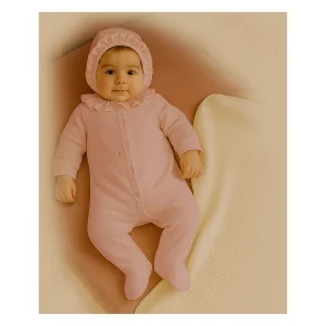 Bistyle Yenidoğan Tulum Battaniye Princess, Ekru, Gül Kurusu