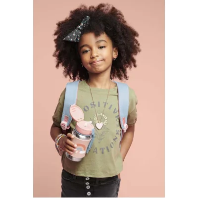 Skip Hop Pipetli Paslanmaz Çelik Suluk, 350 ml, Gökkuşağı