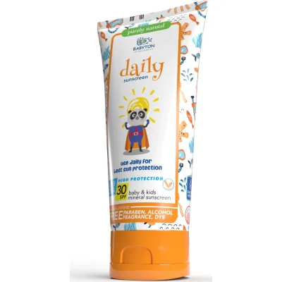 Babyton Bebek ve Çocuklar İçin Günlük Güneş Koruyucu Krem, 50 ml
