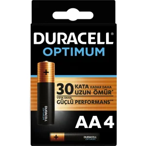 Duracell Optimum Kalem Pil, AA, 4'lü