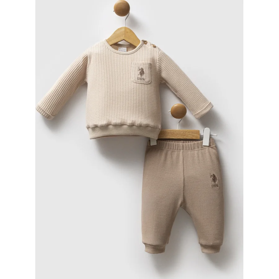 U.S. Polo Assn Takım, 2'li, Bej