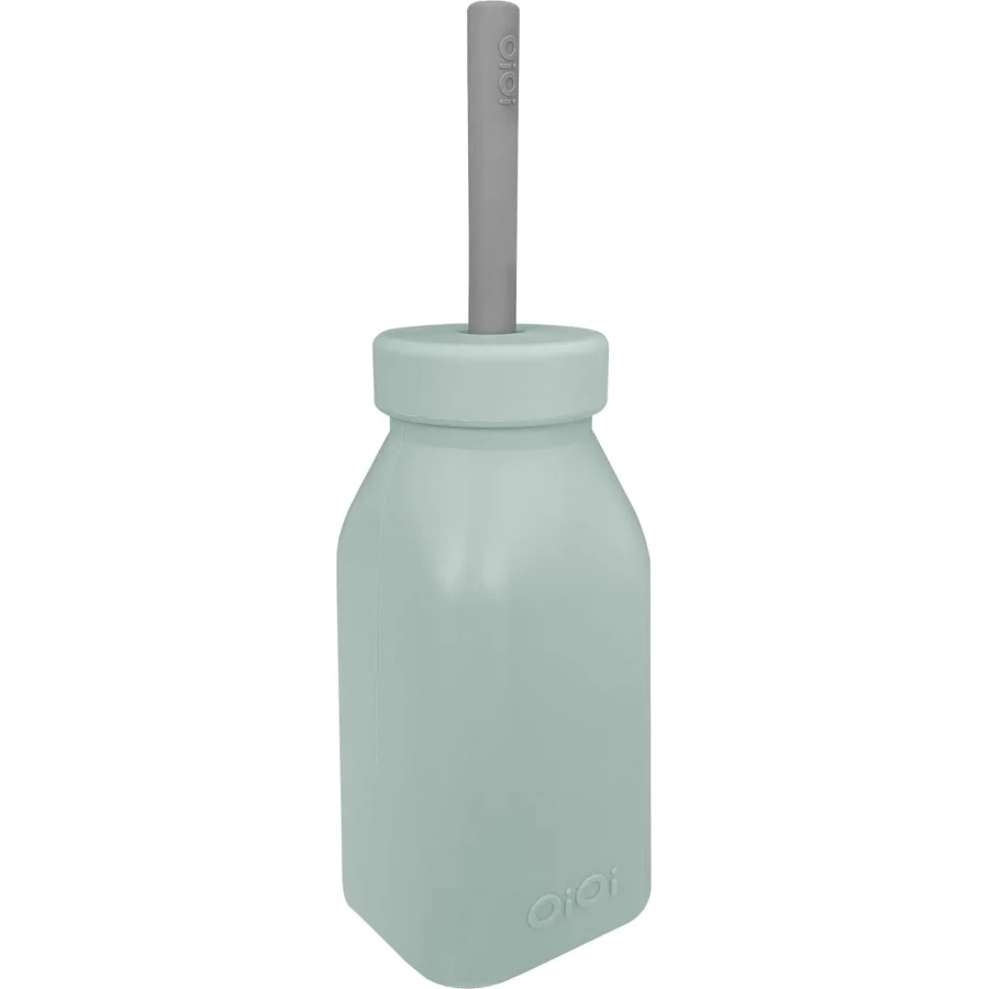 Oioi Şişe + Pipet, 200 ml, River Green / Powder Gri