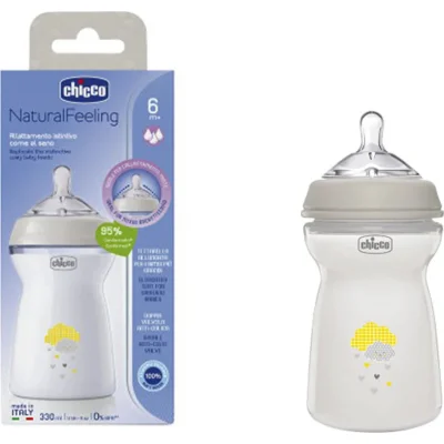 Chicco NaturalFeeling PP Biberon, 6 Ay+, 330 ml