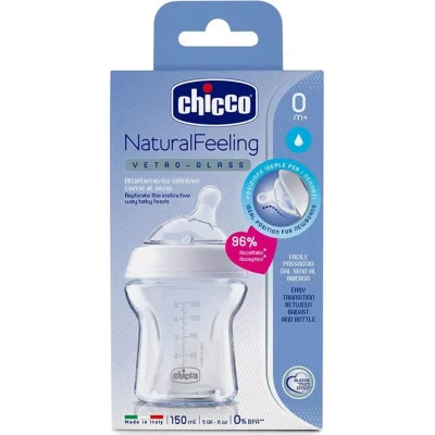 Chicco Natural Feeling Cam Biberon, 0+ Ay, 150 ml