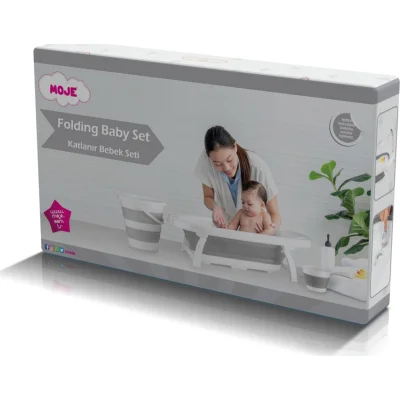 Moje Katlanır Küvet Seti Gri