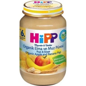 Hipp Organik Elma ve Muz Püresi, 190 g
