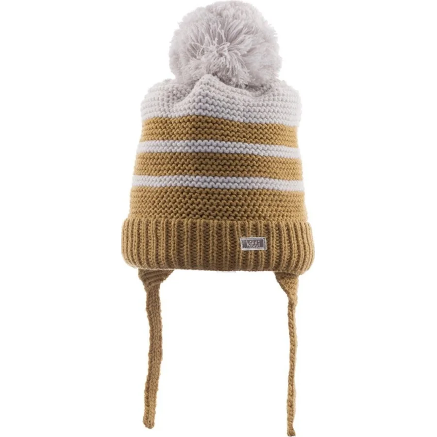 Kitti Bebe Erkek Kulaklı Bere, 0-18 Ay, Camel