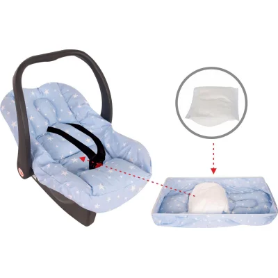 Sevi Bebe Bel Destekli Ana Kucağı Örtüsü, Mavi, Yıldız