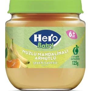 Hero Baby Muzlu Mandalinalı Armutlu Kavanoz Maması, 125 g