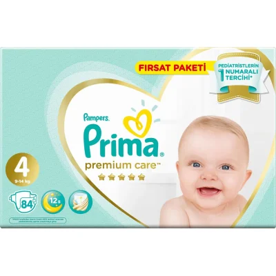 Prima Premium Care Bebek Bezi, 4 Beden, 84 Adet