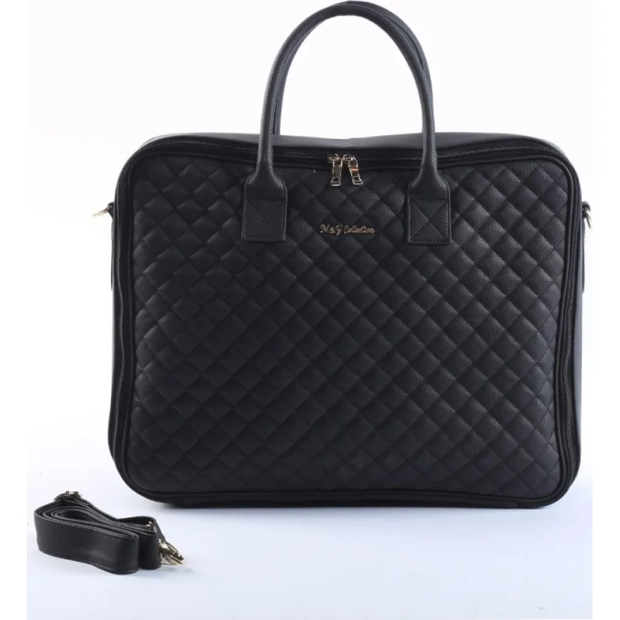 M&Y Hera Deri Anne Bebek Çantası, Siyah