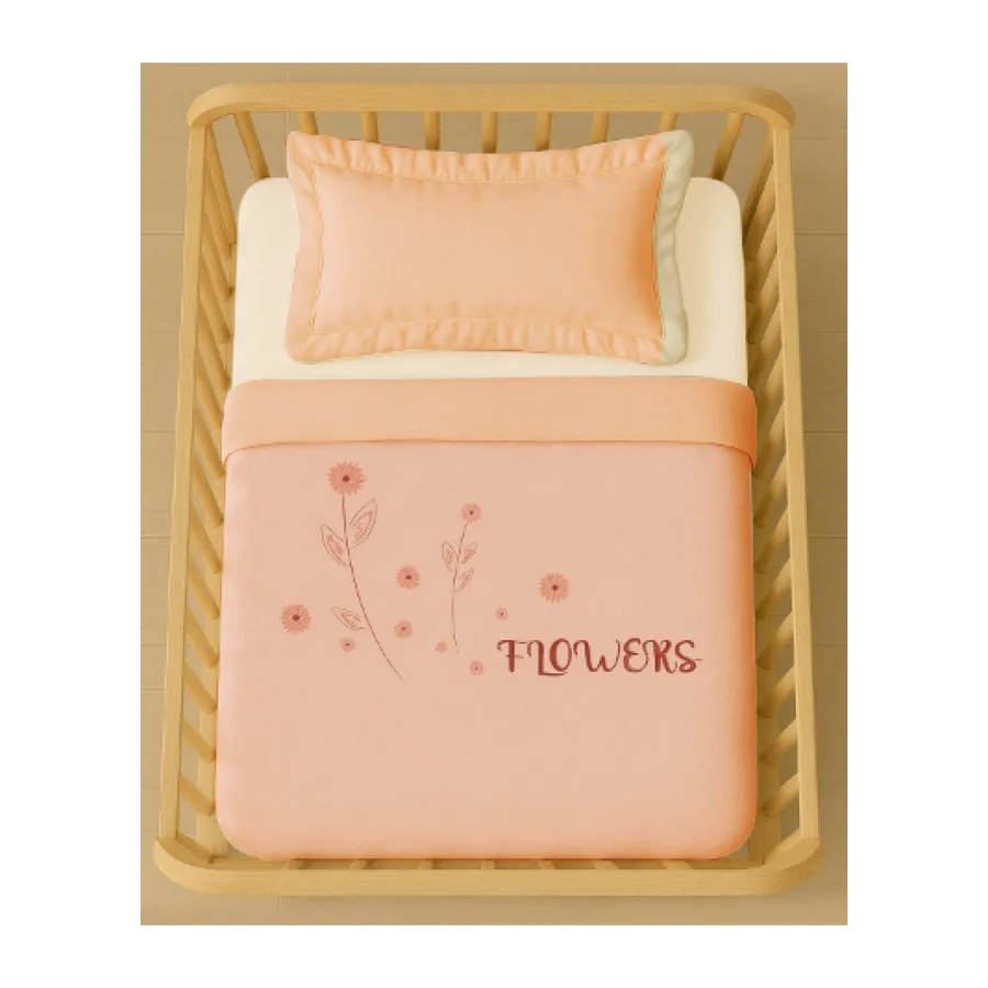 Bistyle Hello Flowers Pike Takımı, 100x150 cm, Pembe