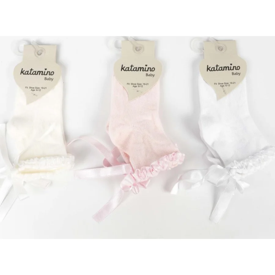 Katamino Oben Aks Kız Bebek Soket Çorap, Asorti