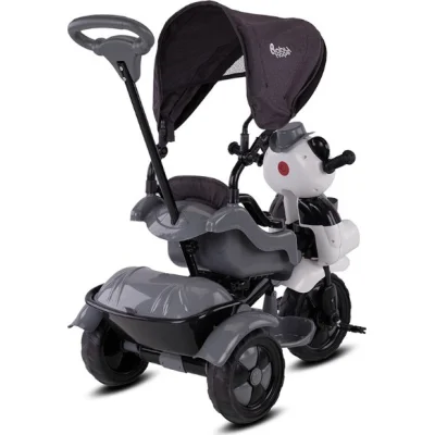Babyhope 127A Little Panda 3 Tekerli Kontrollü Bisiklet (Pedli) Gri