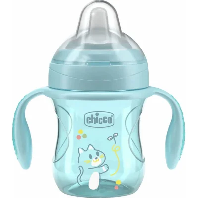 Chicco Yumuşak Uçlu Geçiş Bardağı, 4 Ay+, Erkek