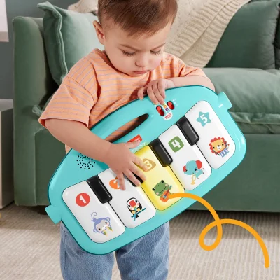 Fisher Price Sesli ve Işıklı Neşeli Hayvanlar Piyanolu Oyun Halısı