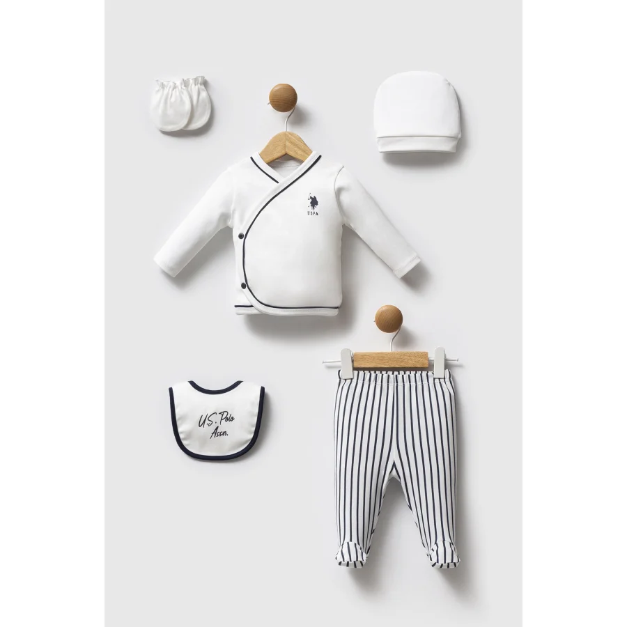 U.S. Polo Assn Hastane Çıkışı 5’li set USB2621 Beyaz