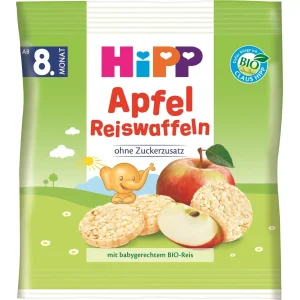 Hipp Organik Elmalı Pirinçli Bebek Gofreti, 30 g