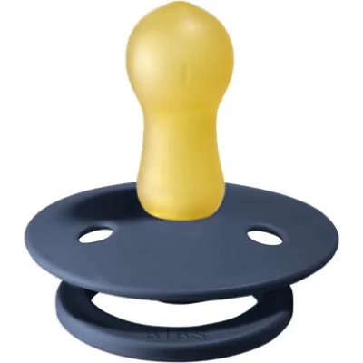 Bibs Colour Kauçuk Emzik 6-18 Ay Steel, Mavi