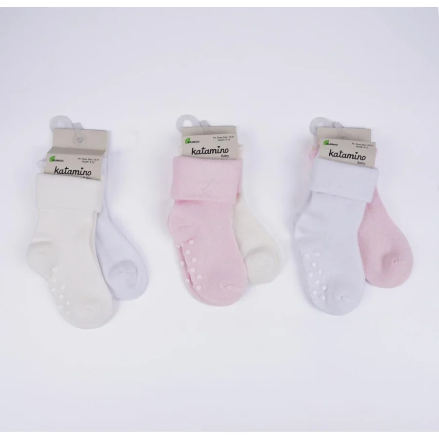 Katamino Monala Abs'li Kız Modal Bebek Soket, 2'li, Asorti