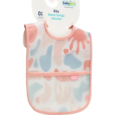 BabyJem Leke Tutmaz Önlük, Pembe
