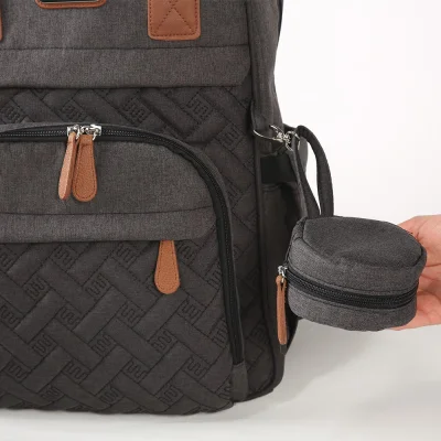 M&Y Lucky Anne Bebek Bakım Sırt Çantası, 40x30x16 cm, Siyah