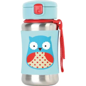 Skip Hop Pipetli Paslanmaz Çelik Suluk, 350 ml, Baykuş