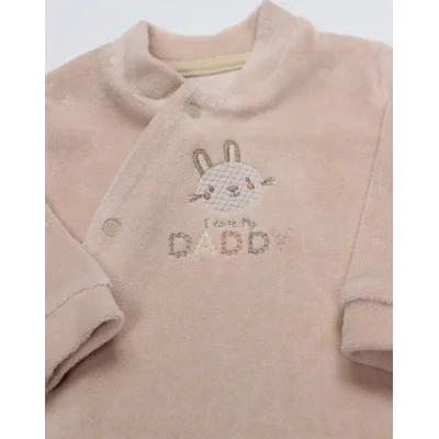 Bistyle Tulum Kadife I Love Daddy, Bej