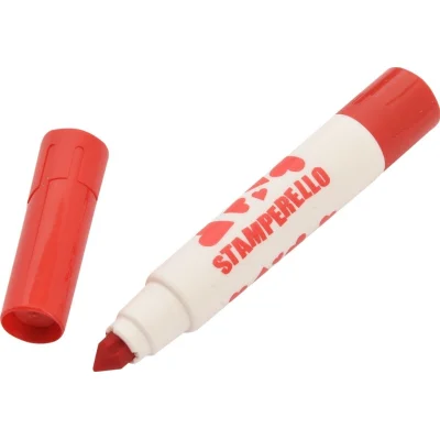 Carioca Stamperello Yıkanabilir Keçeli Boya Kalemi, Bir Ucu Keçeli Kalem Bir Ucu Damga, 12'li