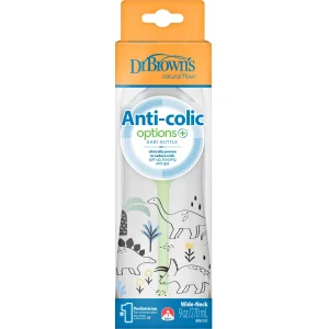 Dr.Brown's Geniş Ağız PP Antikolik Options Biberon, 270 ml, Erkek