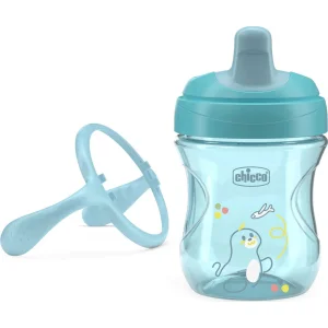 Chicco Yarı Yumuşak Uçlu Alıştırma Bardağı 6 Ay+, Erkek