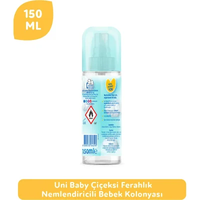 Uni Baby Bebek Kolonyası, 150 ml, Çiçeksi Kokular