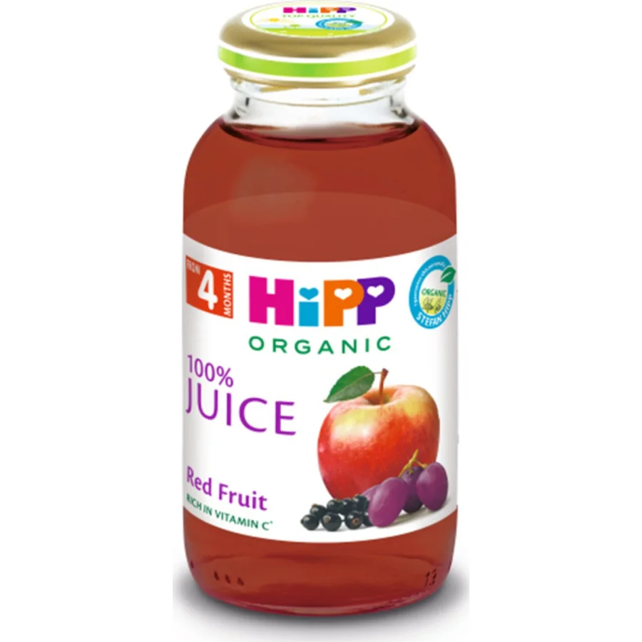 Hipp Organik Kırmızı Meyveli Elma Suyu, 200 ml