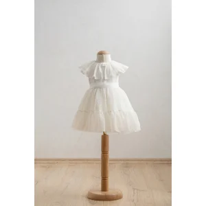 Tongs Baby Bebek Elbise, Ekru