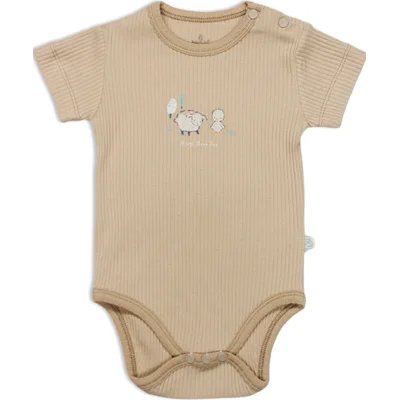 Bistyle Always Dream Yarım Kol Body, 2'li, Ekru, Bej