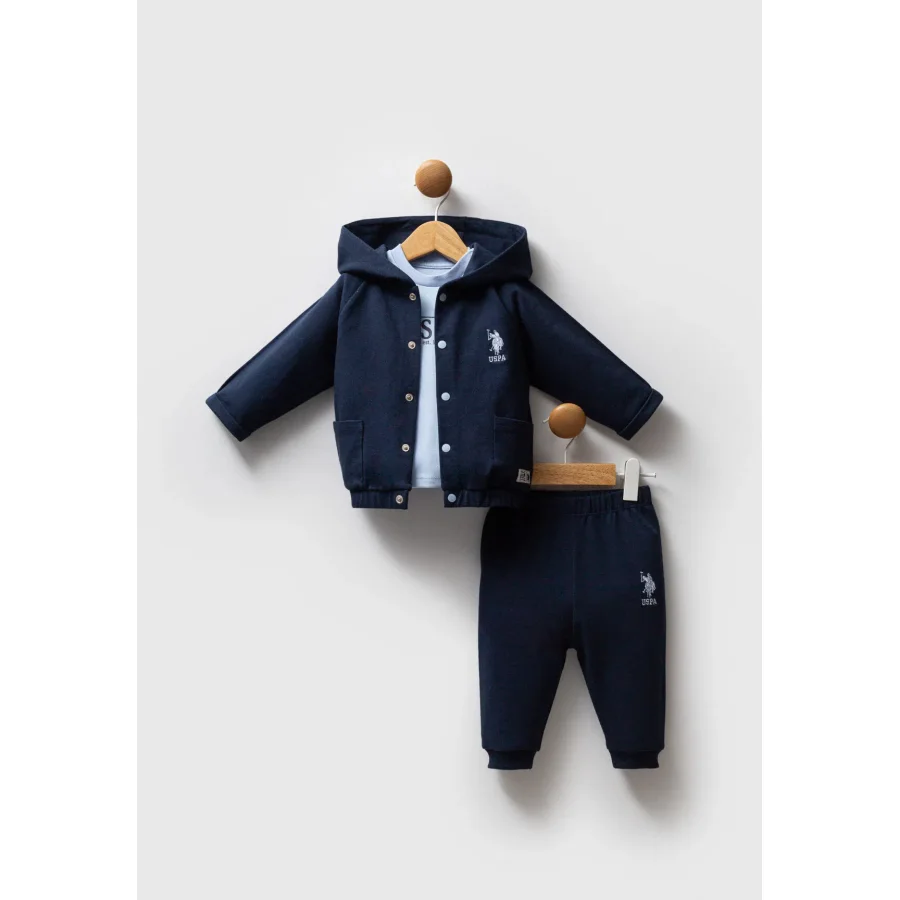 U.S. Polo Takım, 3'lü, Lacivert