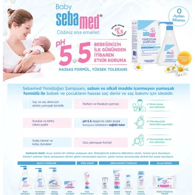 Sebamed Baby Yenidoğan Bebek Şampuanı, 500 ml