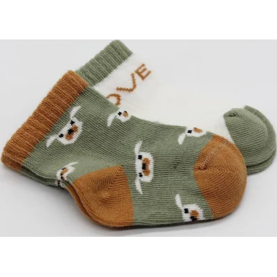 Bistyle Love Dog Penye Soket Çorap, 2'li, Nil