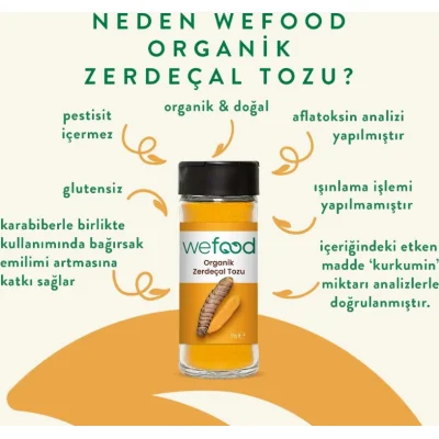 Wefood Organik Zerdeçal Tozu, 55 g