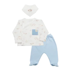 Bistyle Curly Lamb Zıbın Takımı, 3'lü, Bej, Ekru