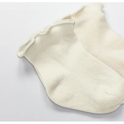 Bistyle Overlok Style Penye Soket Çorap, 2'li, Naturel