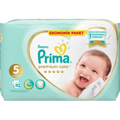 Prima Premium Care Bebek Bezi, 5 Beden, 42 Adet