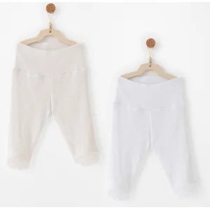 Andywawa Special Modal Pantolon, 2'li, Ekru, Beyaz