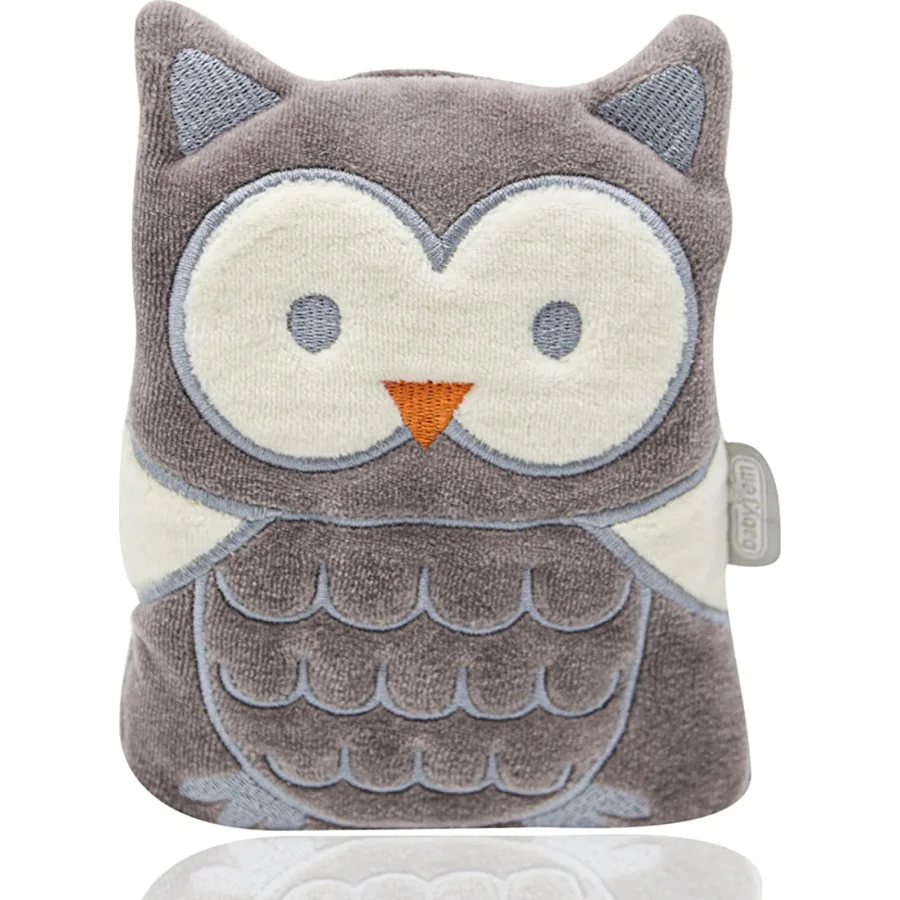 BabyJem Kiraz Çekirdekli Kadife Gaz Yastığı, Gri Baykuş