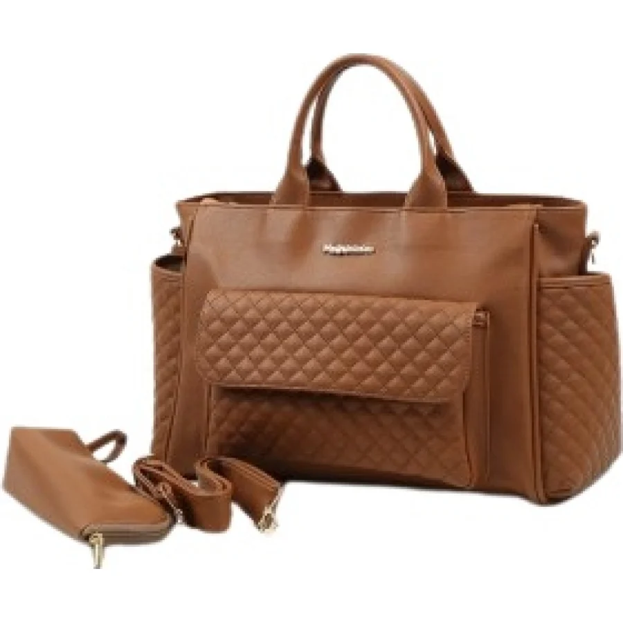 M&Y Athena Deri Anne Bebek Bakım Çantası 7110 Taba