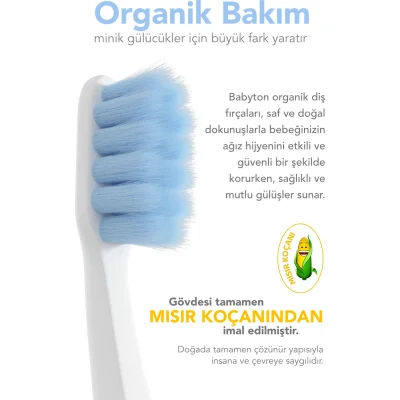 Babyton Bio Ultra Yumuşak Çocuk Diş Fırçası Zebra