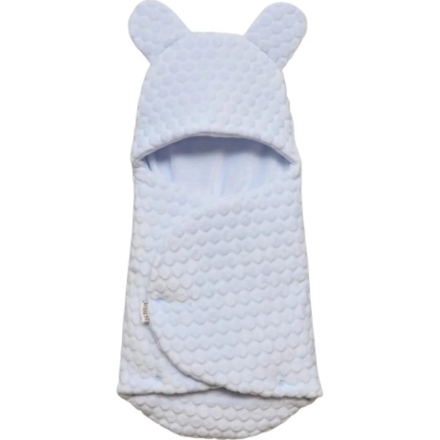 Bebitof Kabartmalı Velboa Kundak 95025 Mavi