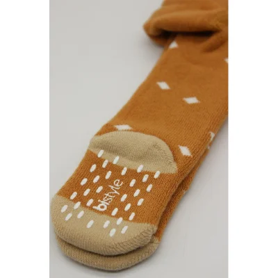 Bistyle Puan Kaymaz Havlu Külotlu Çorap, Hardal